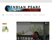Tablet Screenshot of indianpeakswilderness.org